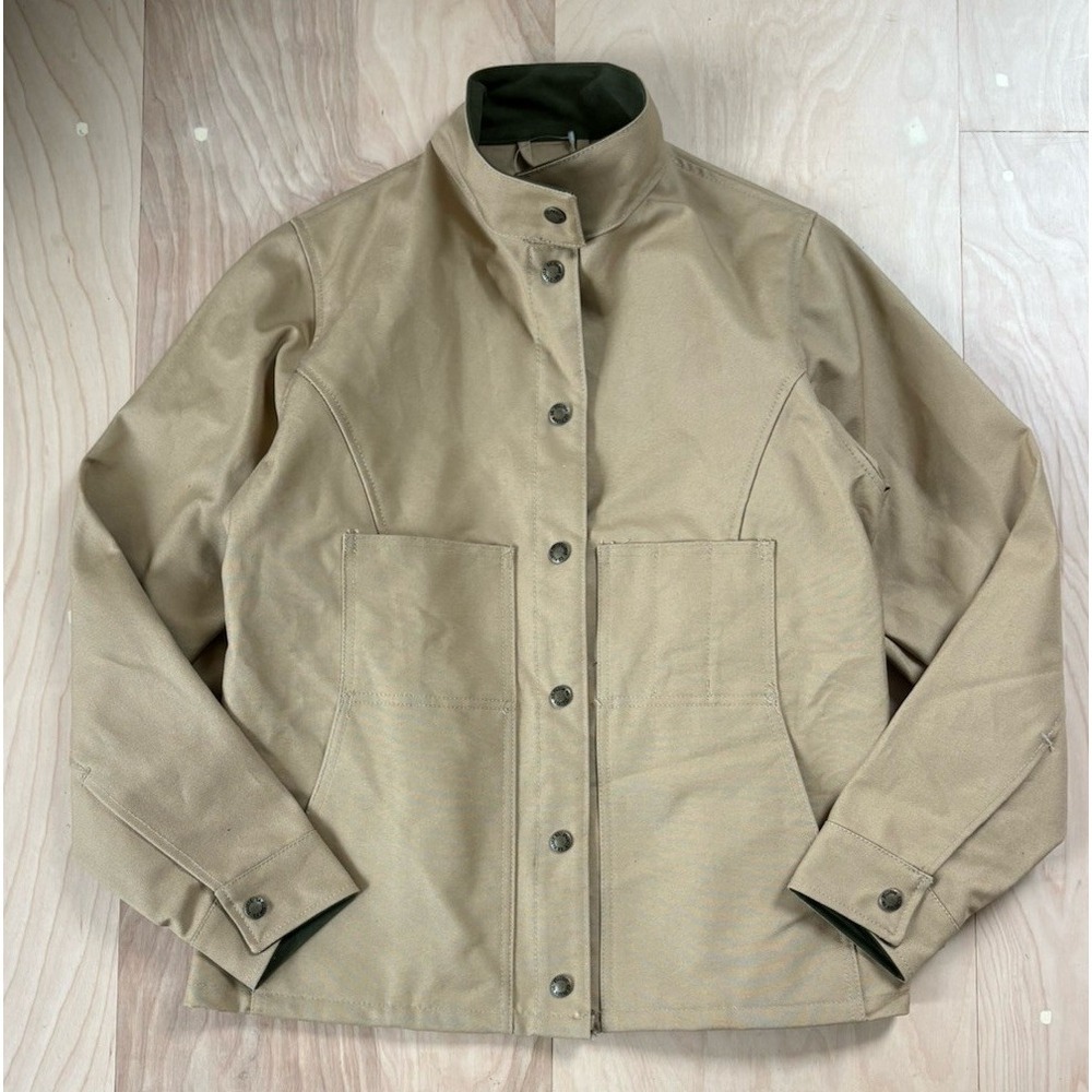 Filson Tin Cloth Jacket 20011 Women's Small Made in USA NWOT Tan Chore Coat